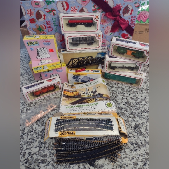 Vintage Train Set And Accessories